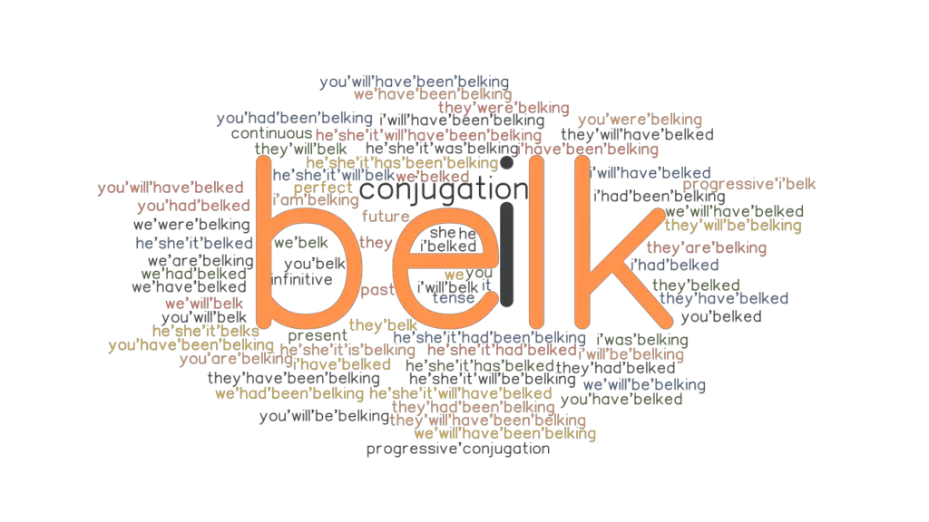 Belk Past Tense Verb Forms, Conjugate BELK