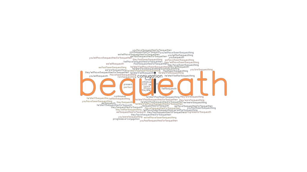 Bequeath Past Tense Verb Forms, Conjugate BEQUEATH