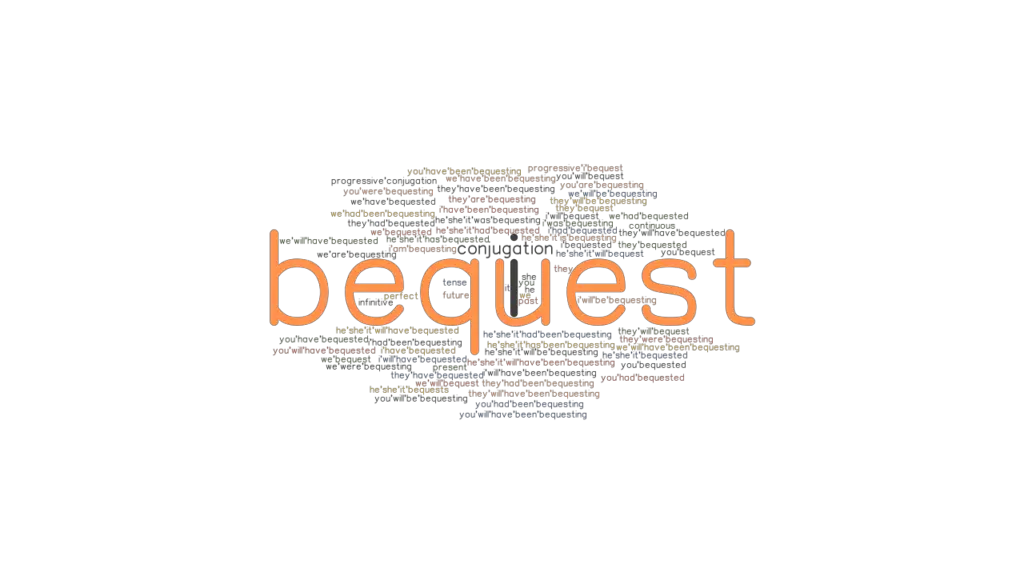 Bequest Past Tense Verb Forms, Conjugate BEQUEST