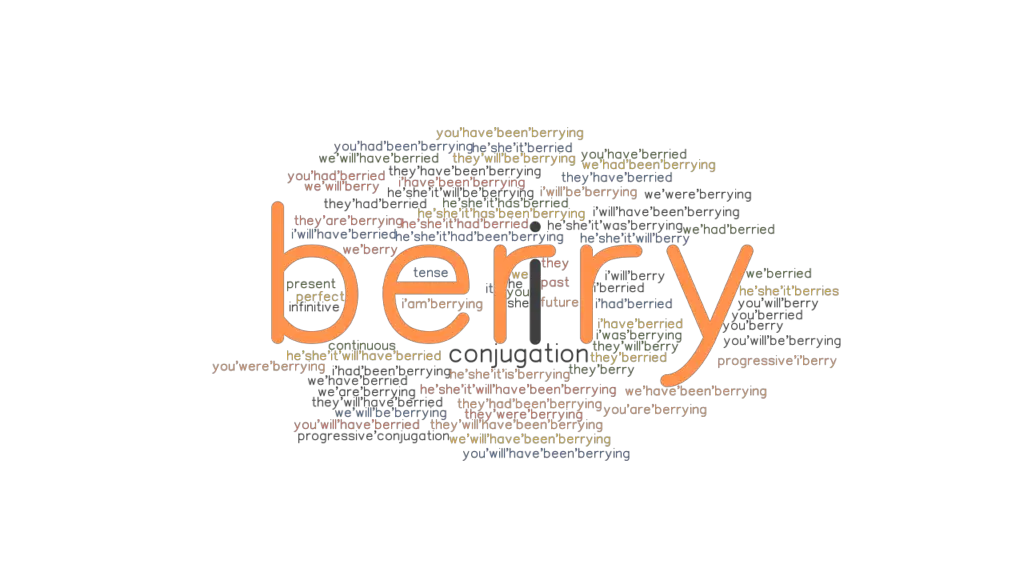 Berry Past Tense Verb Forms, Conjugate BERRY