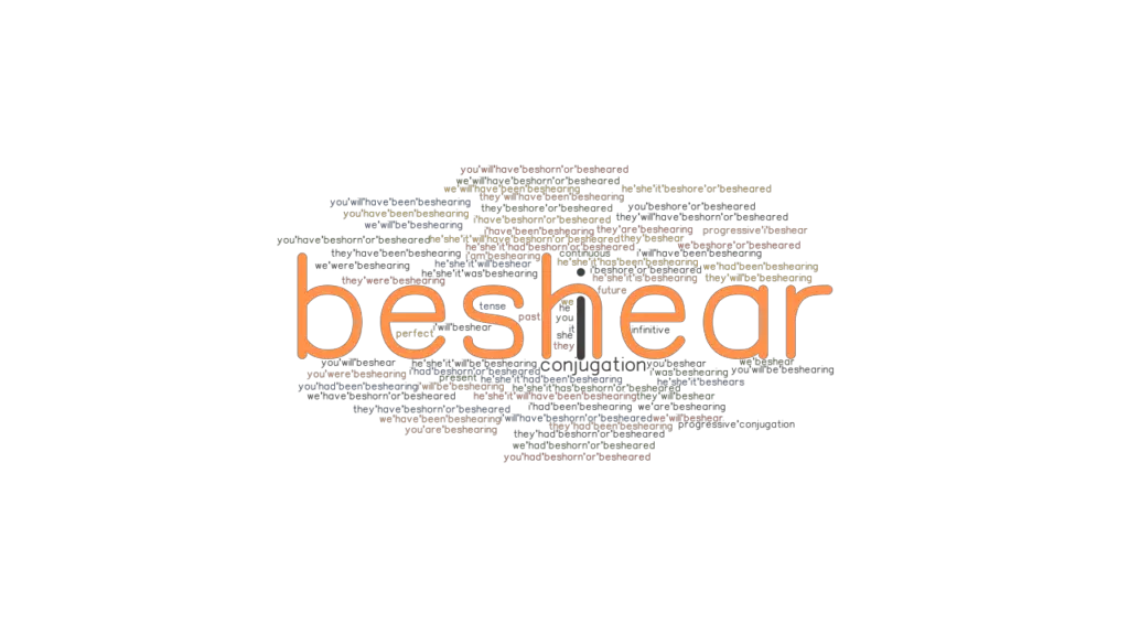Beshear Past Tense Verb Forms, Conjugate BESHEAR