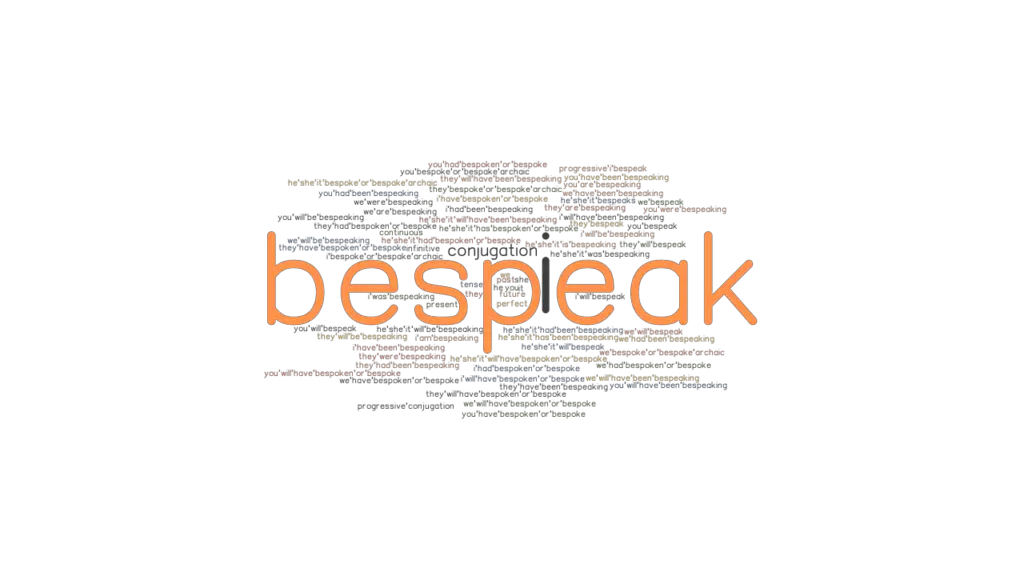 Bespeak Past Tense: Verb Forms, Conjugate BESPEAK - GrammarTOP.com