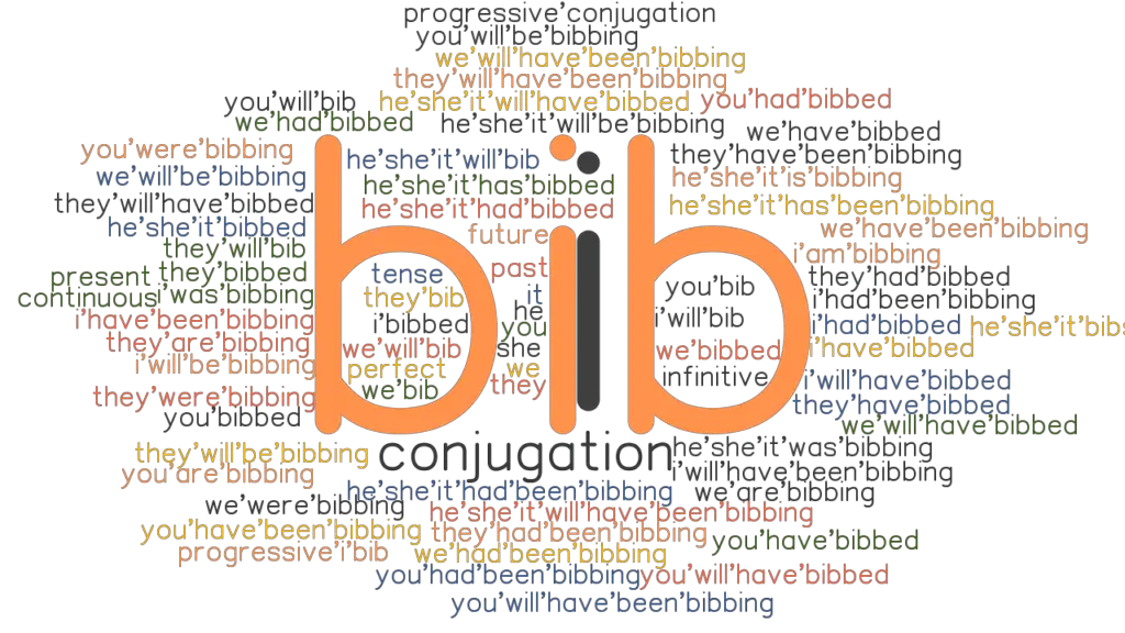 Bib Past Tense Verb Forms, Conjugate BIB