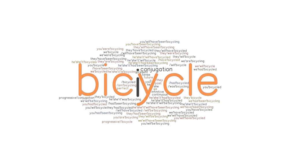Bicycle Past Tense Verb Forms, Conjugate BICYCLE