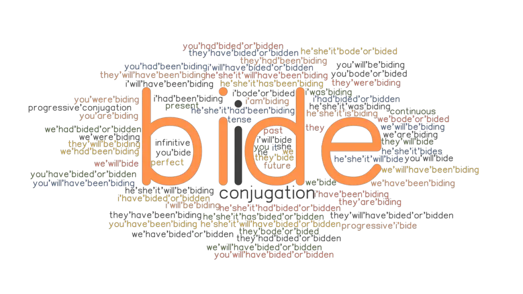 bide-past-tense-verb-forms-conjugate-bide-grammartop