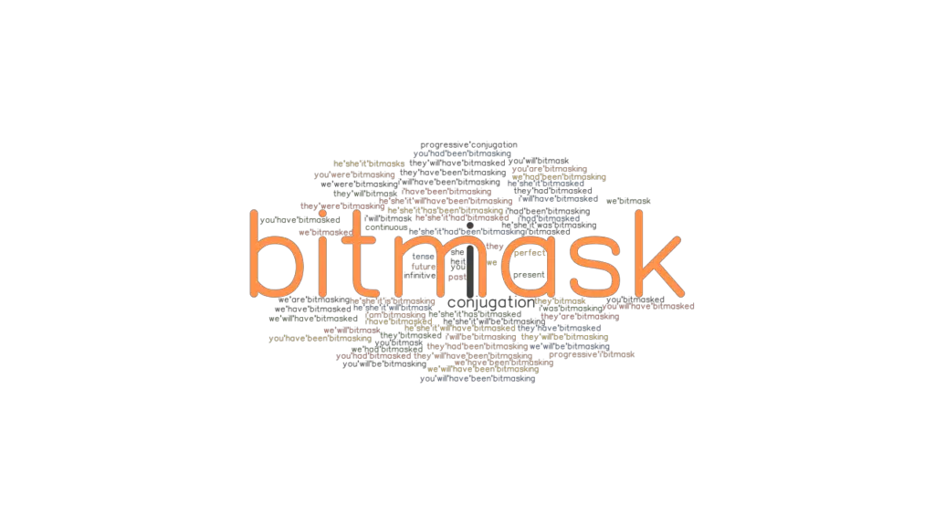 Bitmask Past Tense Verb Forms, Conjugate BITMASK