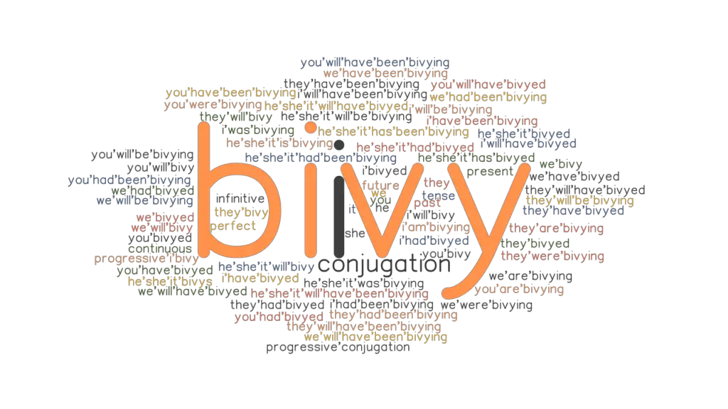 Bivy Past Tense Verb Forms, Conjugate BIVY