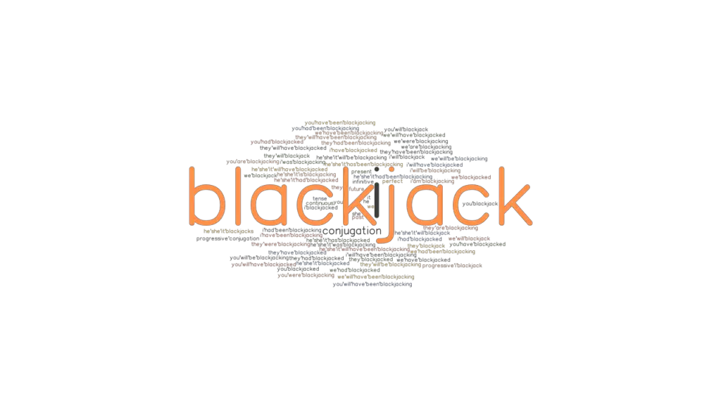 Blackjack Past Tense Verb Forms, Conjugate BLACKJACK