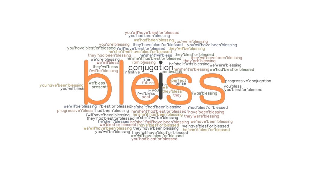 Bless Past Tense Verb Forms, Conjugate BLESS