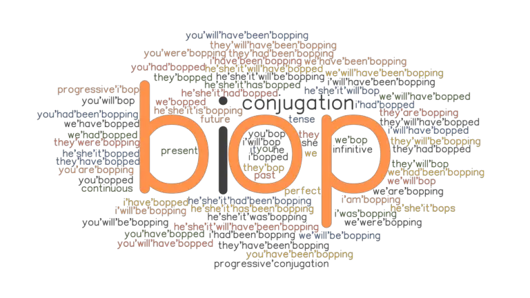 Bop Past Tense: Verb Forms, Conjugate BOP - GrammarTOP.com