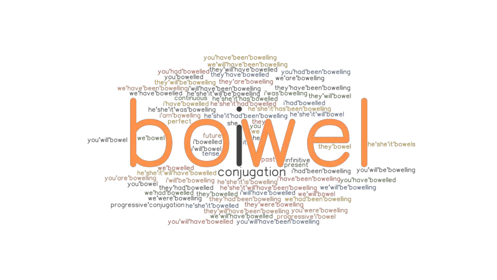 Bowel Past Tense Verb Forms, Conjugate BOWEL
