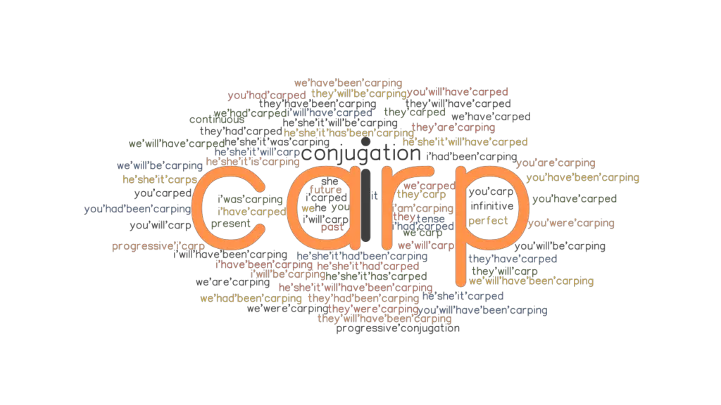Carp Past Tense Verb Forms, Conjugate CARP