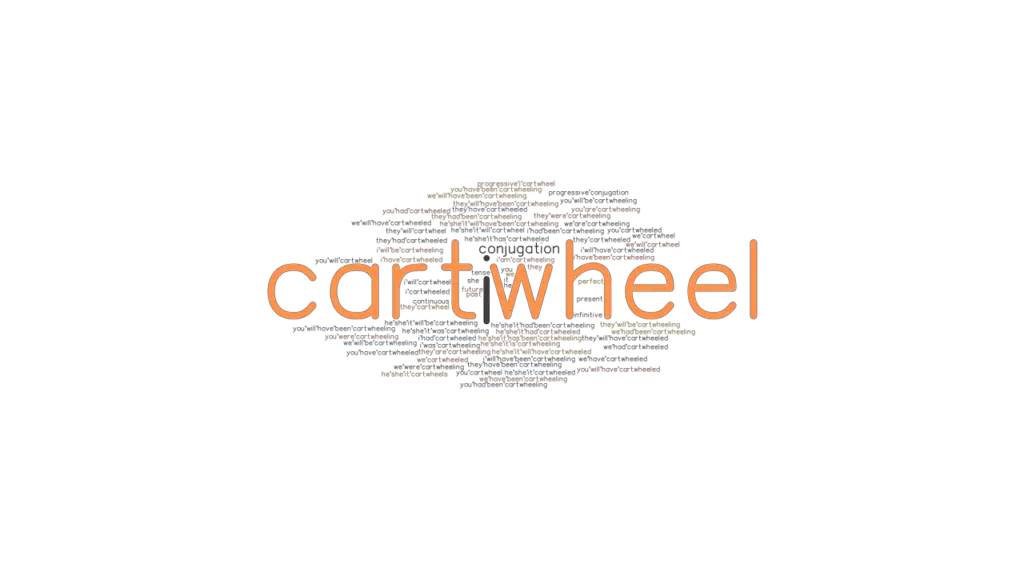 Cartwheel Past Tense Verb Forms, Conjugate CARTWHEEL