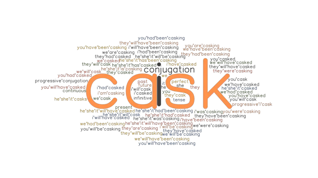 Cask Past Tense Verb Forms, Conjugate CASK