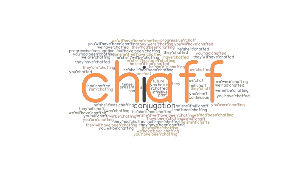 Chaff Past Tense Verb Forms, Conjugate CHAFF