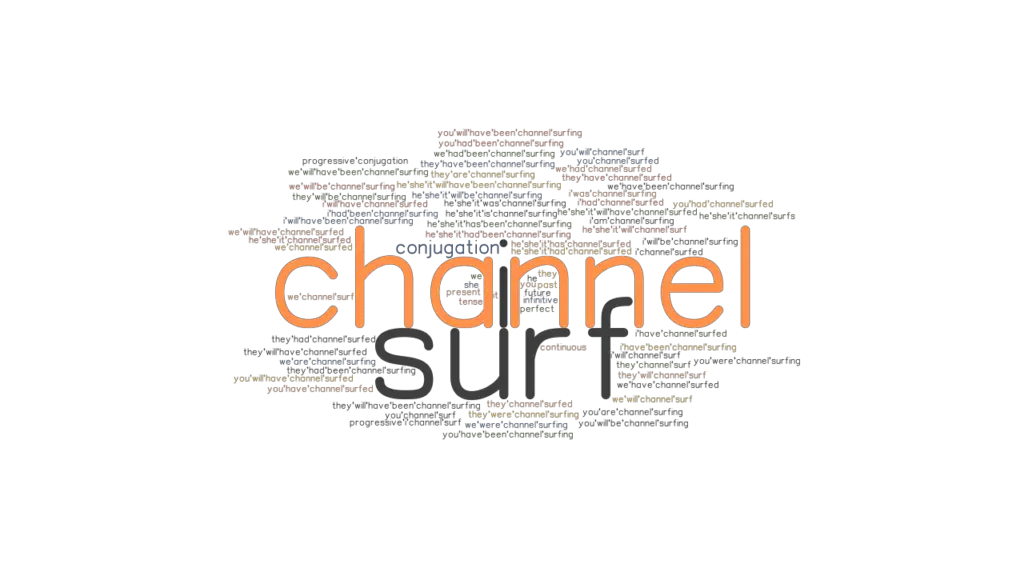 Channelsurf Past Tense Verb Forms, Conjugate CHANNELSURF