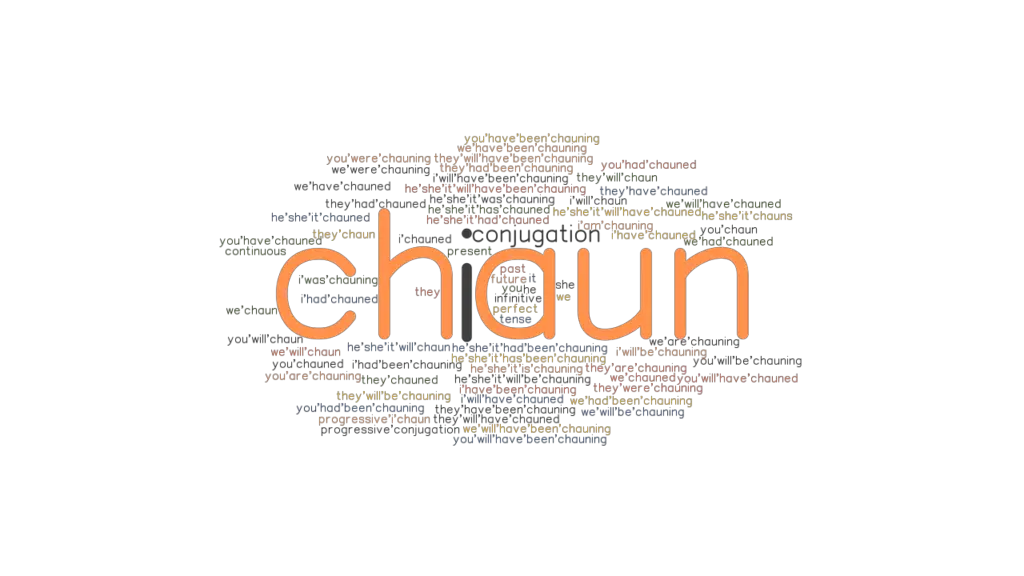 Chaun Past Tense Verb Forms Conjugate Chaun