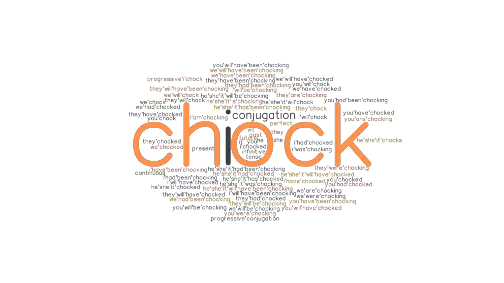 Chock Past Tense Verb Forms, Conjugate CHOCK