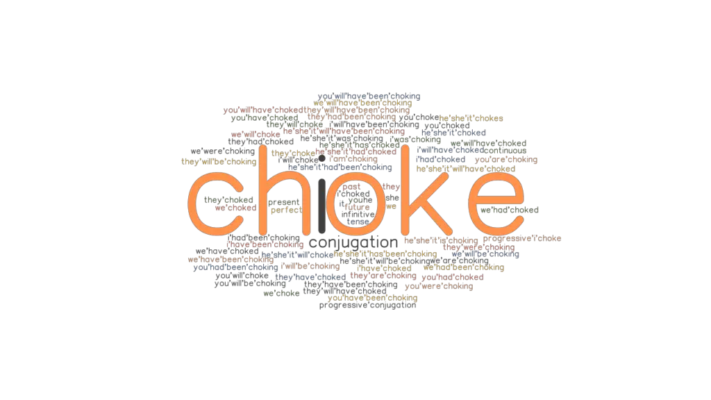Choke Past Tense Verb Forms, Conjugate CHOKE