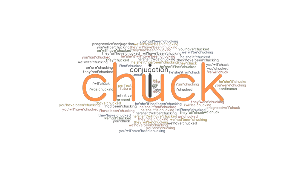 Chuck Past Tense Verb Forms, Conjugate CHUCK
