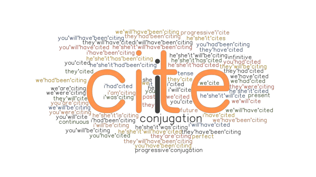 cite verb define