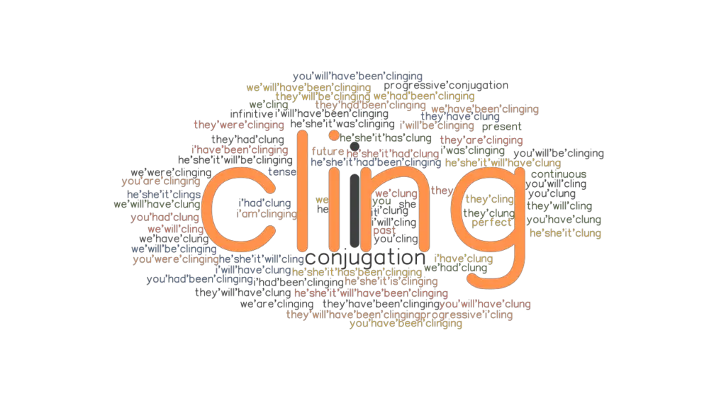 Cling Past Tense Verb Forms, Conjugate CLING