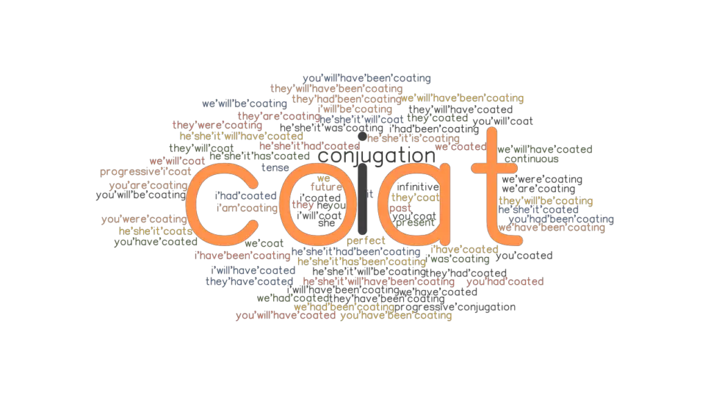Coat Past Tense Verb Forms, Conjugate COAT