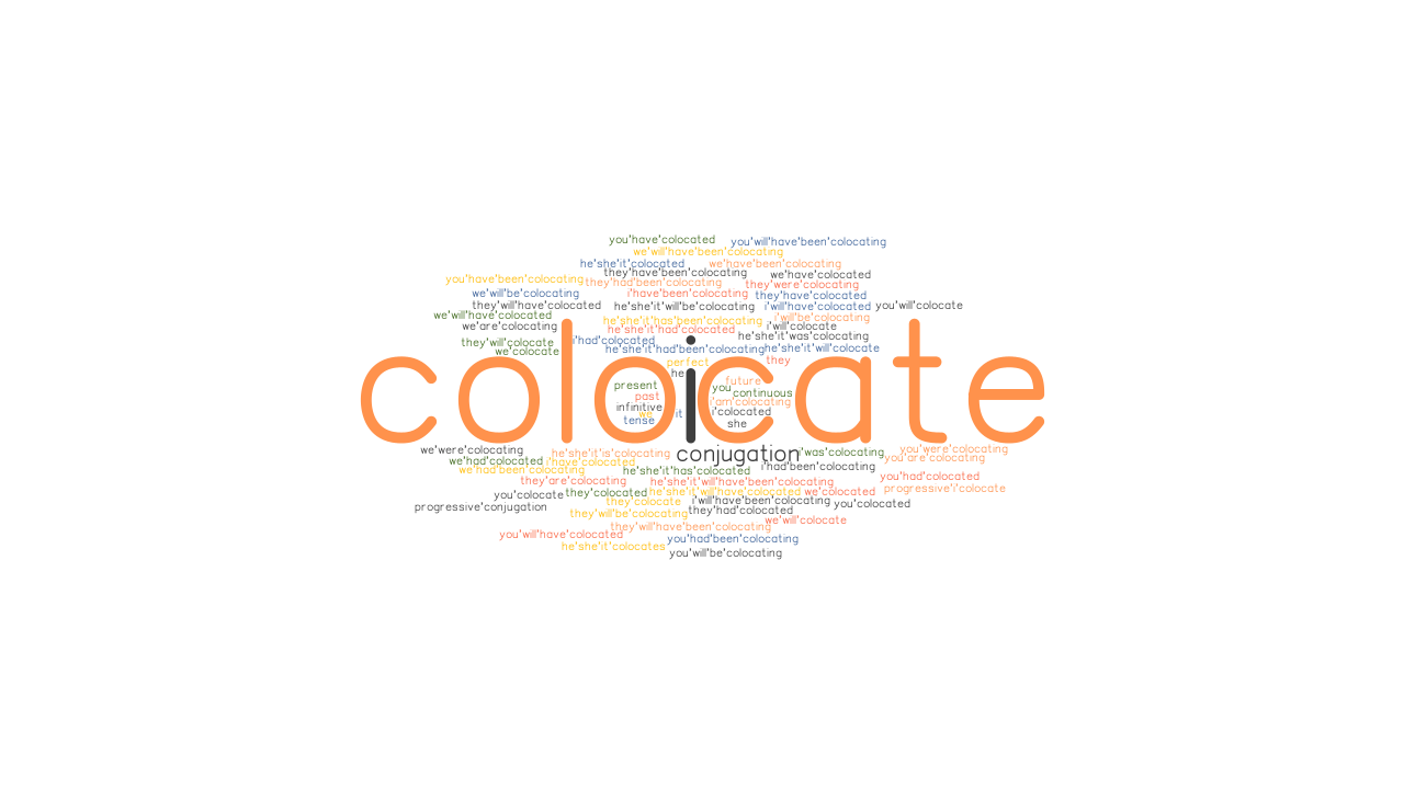 Colocate Past Tense Verb Forms, Conjugate COLOCATE  GrammarTOP.com