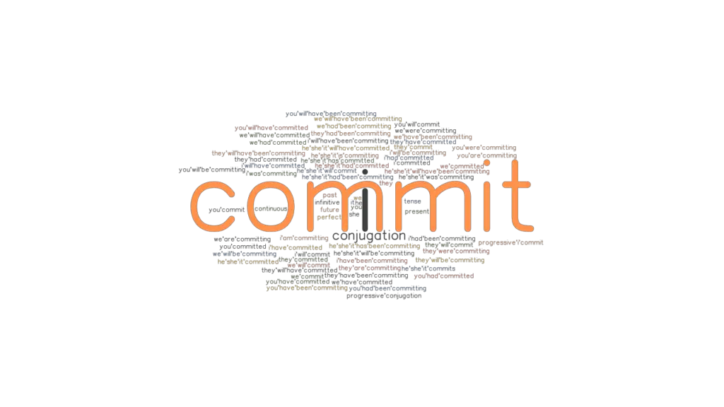 Commit Past Tense Verb Forms, Conjugate COMMIT