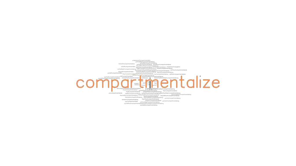 Compartmentalize Past Tense Verb Forms, Conjugate COMPARTMENTALIZE
