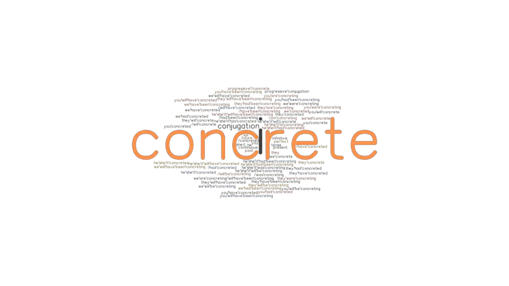 Concrete Past Tense Verb Forms, Conjugate CONCRETE