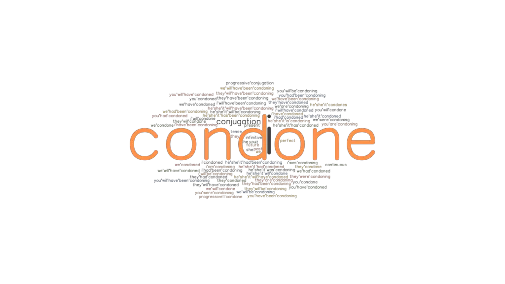 Condone Past Tense Verb Forms Conjugate CONDONE GrammarTOP