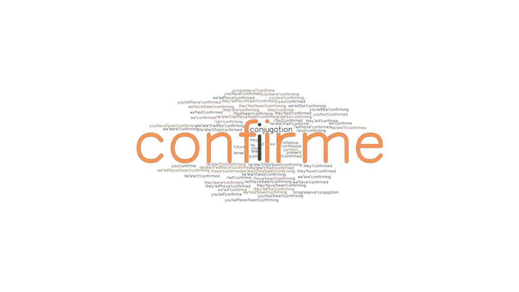 Confirme Past Tense: Verb Forms, Conjugate CONFIRME - GrammarTOP.com