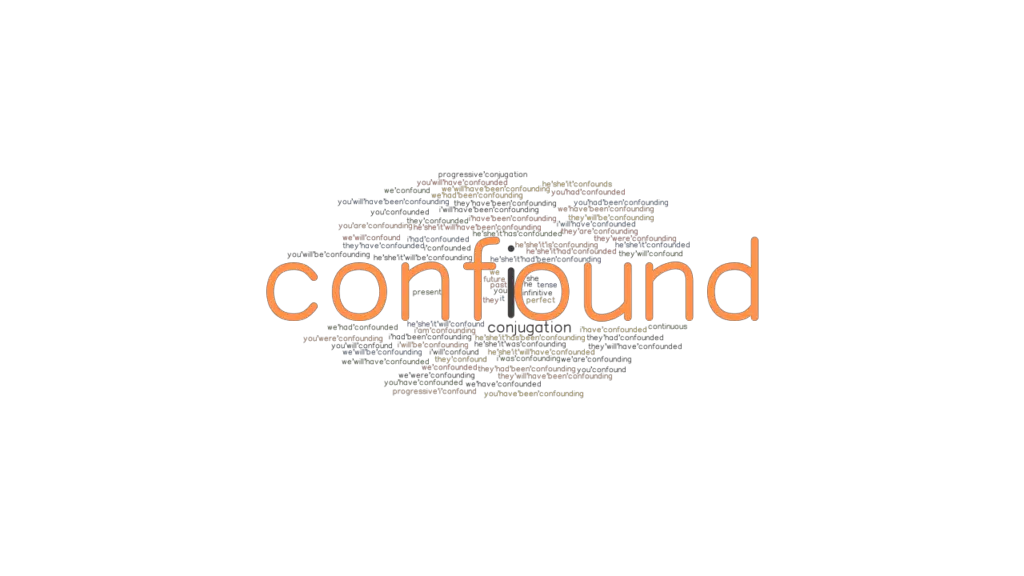 Confound Past Tense Verb Forms, Conjugate CONFOUND