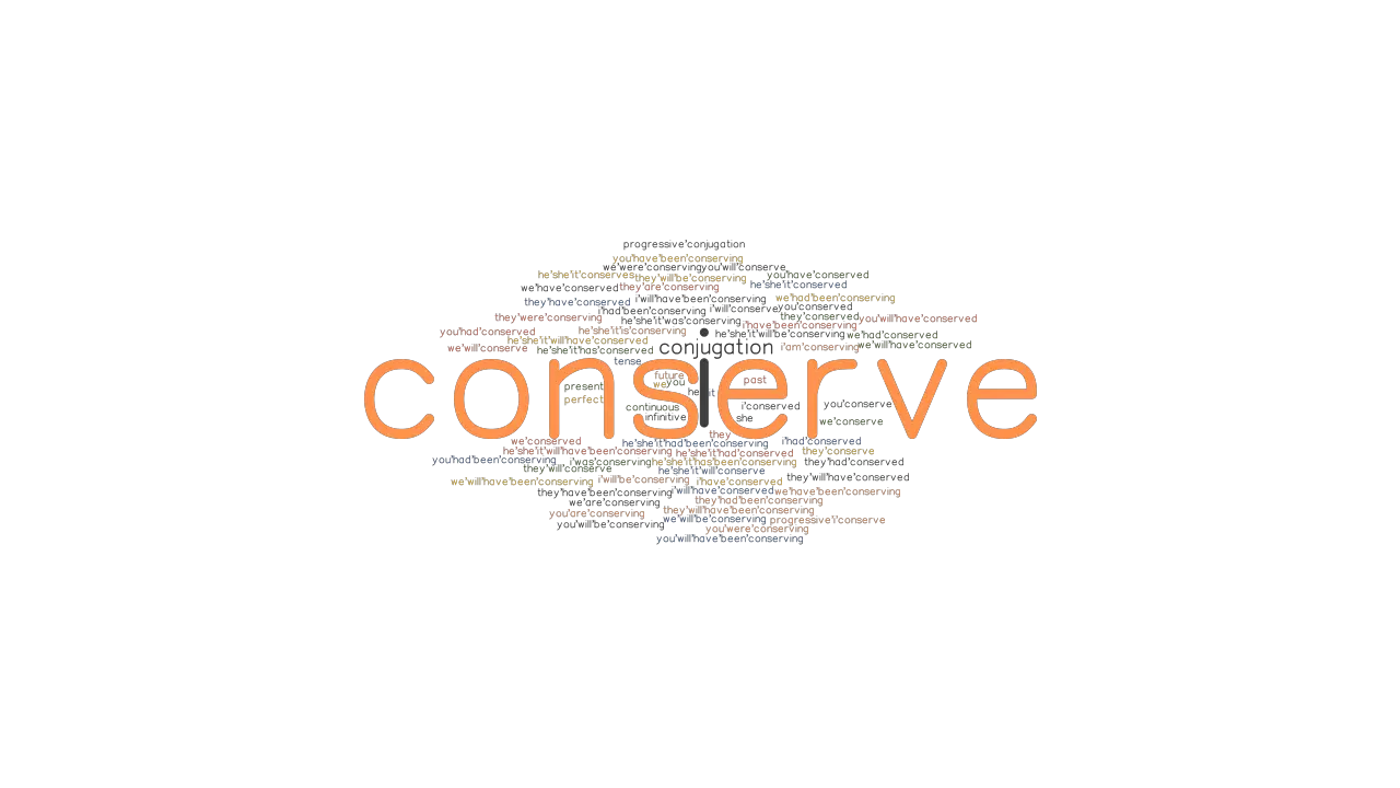 Verb for conservation