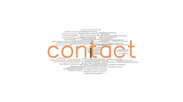 contact-past-tense-verb-forms-conjugate-contact-grammartop