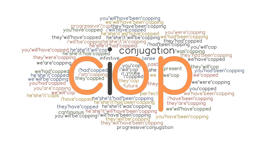 Cop Past Tense Verb Forms, Conjugate COP