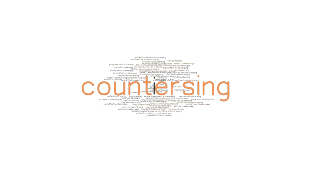 Countersing Past Tense Verb Forms, Conjugate COUNTERSING