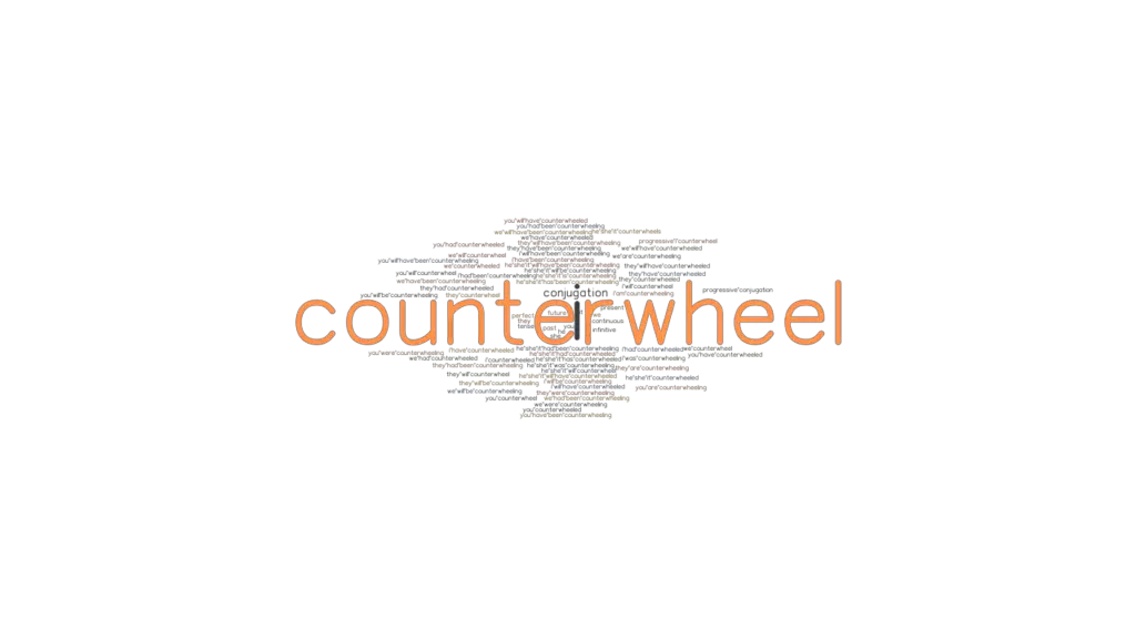 Counterwheel Past Tense Verb Forms, Conjugate COUNTERWHEEL