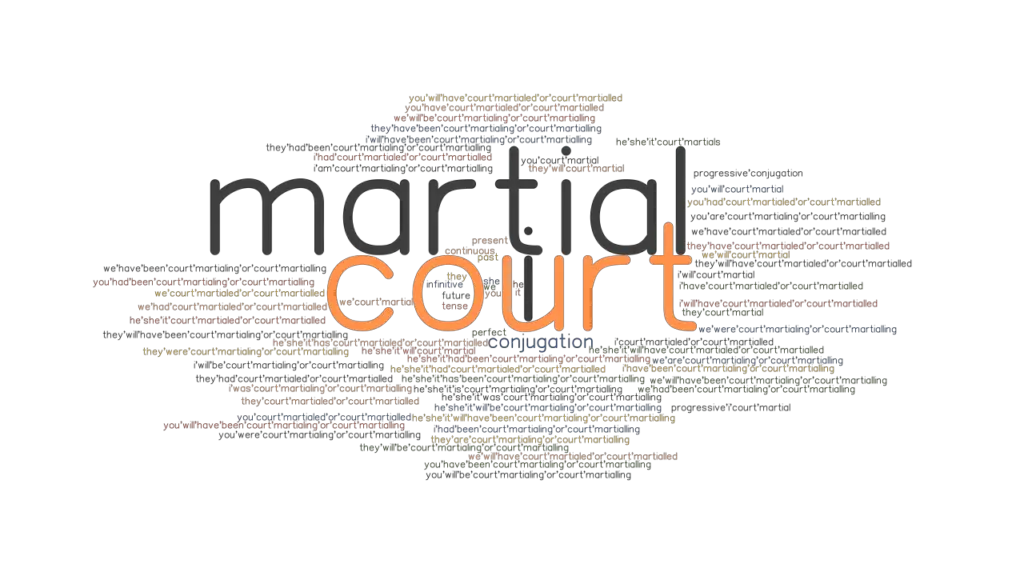 Court Martial Past Tense Verb Forms Conjugate Court Martial