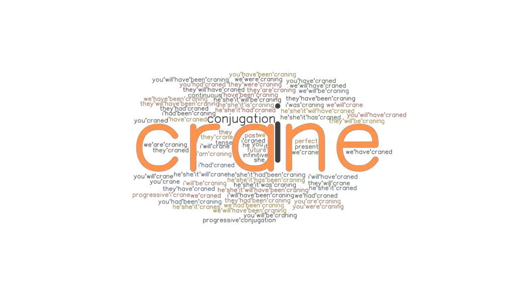 Crane Past Tense Verb Forms, Conjugate CRANE