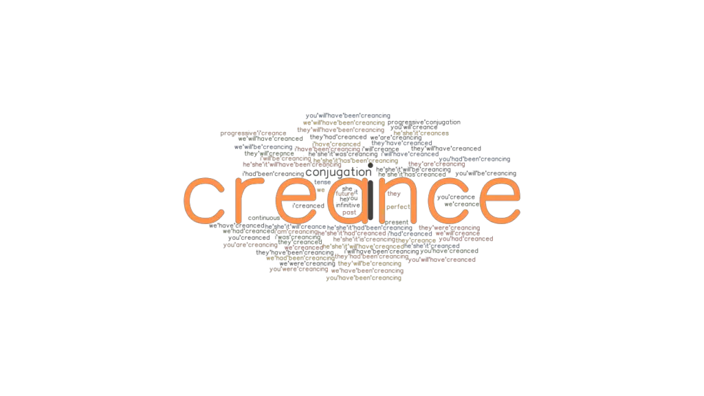 Creance Past Tense Verb Forms, Conjugate CREANCE