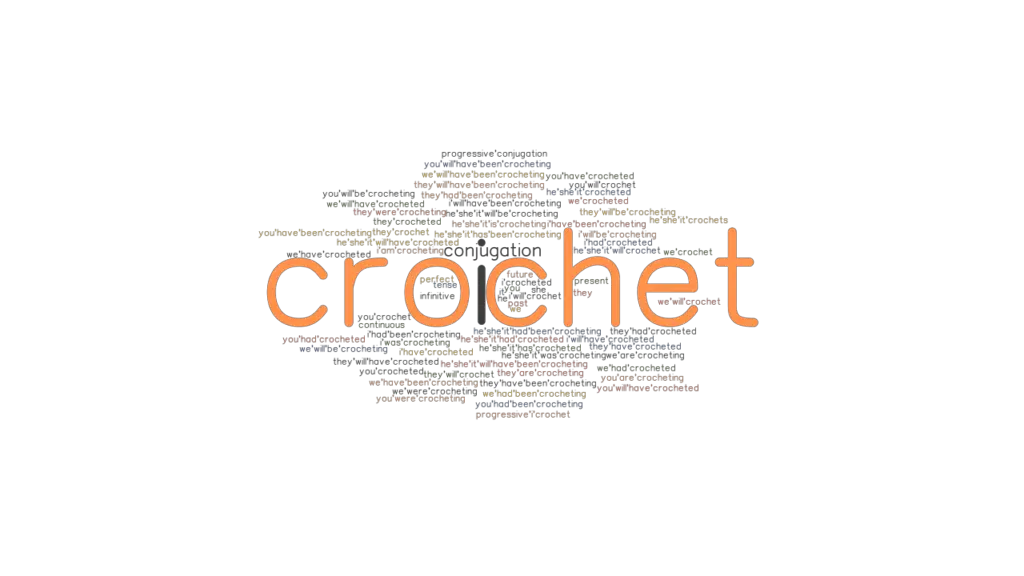 Crochet Past Tense Verb Forms, Conjugate CROCHET