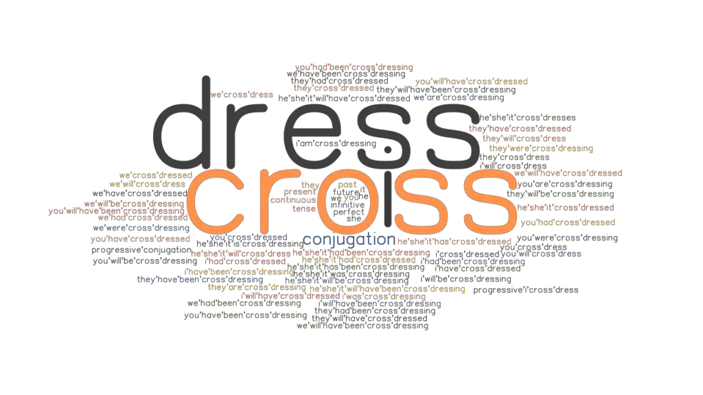 Crossdress Past Tense Verb Forms, Conjugate CROSSDRESS