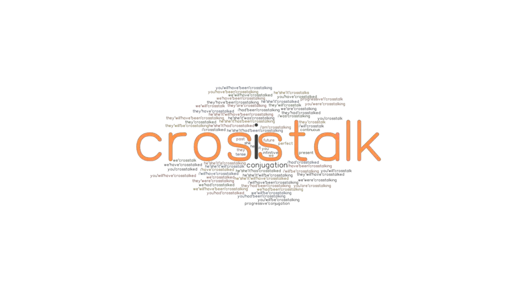 Crosstalk Past Tense Verb Forms, Conjugate CROSSTALK