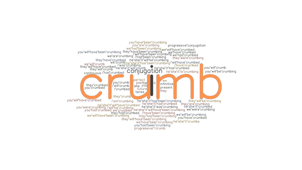 Crumb Past Tense Verb Forms, Conjugate CRUMB