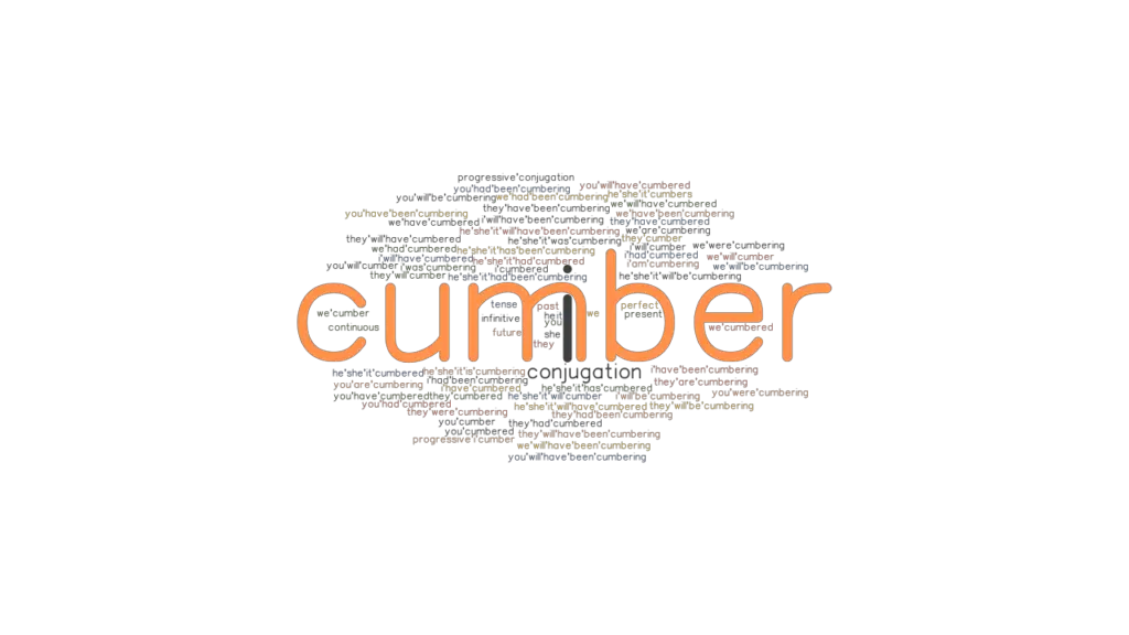 Cumber Past Tense Verb Forms, Conjugate CUMBER