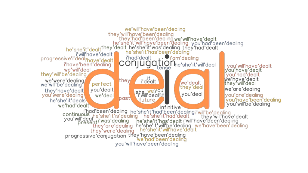 Deal Past Tense Verb Forms Conjugate DEAL GrammarTOP