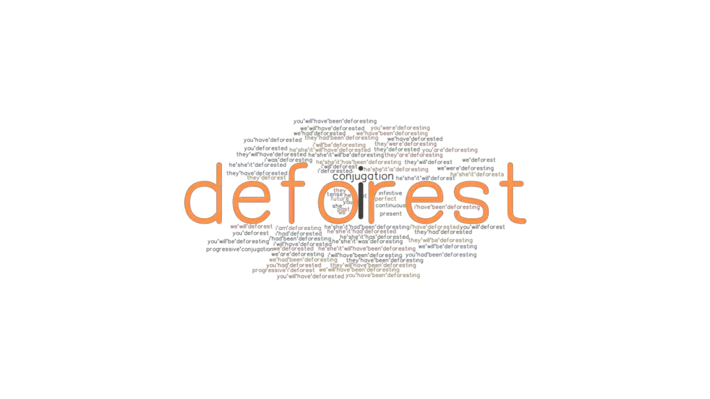 Deforest Past Tense Verb Forms, Conjugate DEFOREST