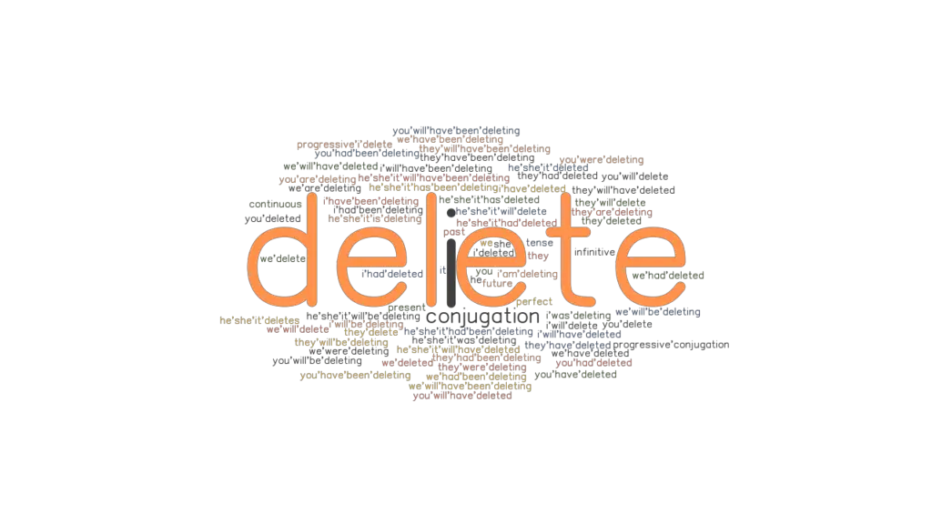 verb 2 delete